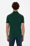 Men's Dark Green Slim Fit Polo Collar Basic T-Shirt 50307753-Vr079 - 5