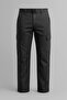 Men's High Waist Cargo Pocket Smoked Baggy Pants - 3