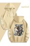Men's Oversize Japanese Dragon Printed Hoodie