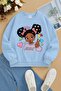 3 Yarn Combed Cotton Girls Printed Unisex Children's Sweat