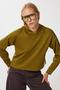 Hooded Soft Modal Sweatshirt Lzv0030 Oil Green - 2