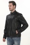 Derimont Slim Fit Genuine Lambskin Black Men's Leather Jacket That Addresses the Biker Spirit - 4
