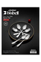 6-Piece Stainless Steel Tea Spoon Set - Elegant Beaded Cutlery,BB2534 - 4