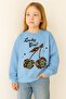 3 Yarn Combed Cotton Lucky Girls Cherry Printed Unisex Children's Sweat