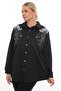 Design Plus Size Women's Embroidered Shirt Long Sleeve Buttoned Casual Stylish Suitable for Matching - 2