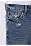 Loose Tapered Fit Men's Indigo Jean Trousers - 5