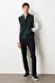 Men's Judge Collar Steel Knit Wool Vest Green - 4