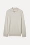 Men's Brick Color Zippered Polo Collar Knit Sweater - 6
