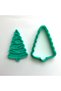 Elegant Christmas Tree Cookie Mold |   Natural and Patterned Design - 3