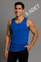 Blue 5-Pack 100% Cotton Combed Classic Men's Tank Tops – Breathable, Comfortable Fit, Casual - 4