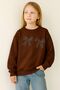 3 Yarn Combed Cotton Leopard Ribbon Printed Unisex Children's Sweat
