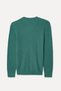 Men's Green Knitted Crew Neck Sweater - 2