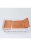 6-piece bedding set for cot, Brown - 7