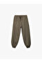 Loose Fit Jogger Parachute Pants with Pockets, Elastic Waist and Drawstring