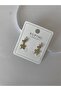 Xuping Mini Boy Star Figure Zircon Stone Detail Gold Earrings - 2