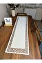 Dolce Patterned Off-White Table Runner - 2