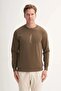 Slim Fit Seasonal 3 Thread Cotton Blended Sweatshirt-54185 - 6