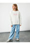 Cotton Pocket Detail Relaxed Fit Wide Leg Denim Pants - 2