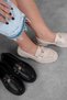Wotby Women's Buckle Detailed Thick Sole Casual Loafer Shoes 4131 - 6