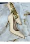 Women's Galvanized Thin Heeled 10.5 Centimeter Evening Dress Shoes - 2