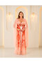 2-Piece Satin Feather Lace Bridal Negligee - 2