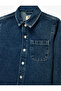 Cotton Pocket Detailed Long Sleeve Jean Jacket - 3