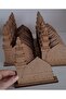 20 Pieces Mosque Nebevi Wooden Painting Religious Activity School Course Event Mevlid Candlestick Set - 5