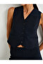 Blazer Vest Buttoned V-Neck - 5