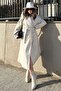 Women's Self-Buttoned Unlined Cashmere Coat - 3