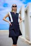 Black Semi-Closed Hijab Swimsuit |   Water Repellent, Upf50+, Sporty Design H2511 - 5