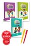 Alfa Kalem+ Eğitici 3 Kitap (Peapod Readers 1-2-3) İngilizce YENİ Redhouse Yayınları