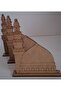 3 Mosques Nebevi Wooden Painting Religious Activity School Course Event Mevlid Candlestick Set - 4