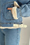 Women's Fur-Lined Denim Jacket – Warm & Street Style - 8