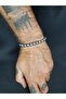 Silver Color Hematite Stone Natural Stone Bracelet Unisex - 3