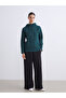 Green Hooded Fleece Women's Zippered Sweatshirt - 2