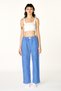 Cats Navy Blue Striped Long Pants