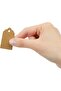 300 Pieces Perforated Mini Kraft Labels for Arts, Crafts, Flour Products and Textiles 2.4X4.4 cm - 2