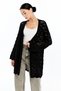 Women's Black Openwork Seasonal Knitwear Cardigan Ma903 - 6