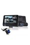 Dash Cam 3 Channel Car DVR Front Inside Rear Camera G-Sensor Night Vision Loop Recording. - 5