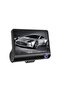 Dash Cam 3 Channel Car DVR Front Inside Rear Camera G-Sensor Night Vision Loop Recording.