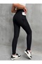 Women's Winter Fleece-Lined High-Waist Slimming Leggings with Pockets - 3