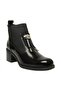 D25Kb-1805 Daily Heeled Black Women's Boots