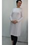 Beige Round Neck Long Sleeve Underwear T-Shirt - 3
