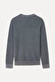 Men's Gray Crew Neck Sweater - 5