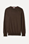Men's Plum Crew Neck Knitwear Sweater
