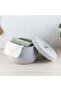 Macaw Cotton Rope Storage Basket with Lid – Large Durable Organizer for Laundry & Toys 23x17cm - 3