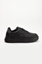 Unisex Sneakers Black High Sole Lightweight Synthetic Leather - 8