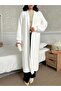 White Bearded Long Cardigan - 6