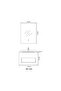 Plus Aria Vanity with LED Sensor Light & Basin – Wall-Mounted Bathroom Unit 60x50 cm - 3
