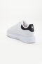 Unisex Sneakers White High Sole Lightweight Synthetic Leather - 7